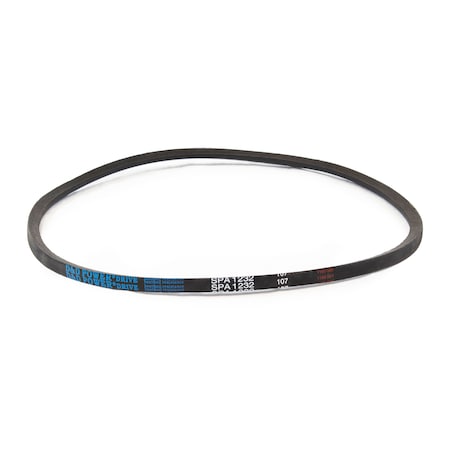 D&D SPA1232 Metric V-Belt, 1232mm Outside Length, 13 mm Top Width, 10 mm Thickness, 1 Ribs SPA1232